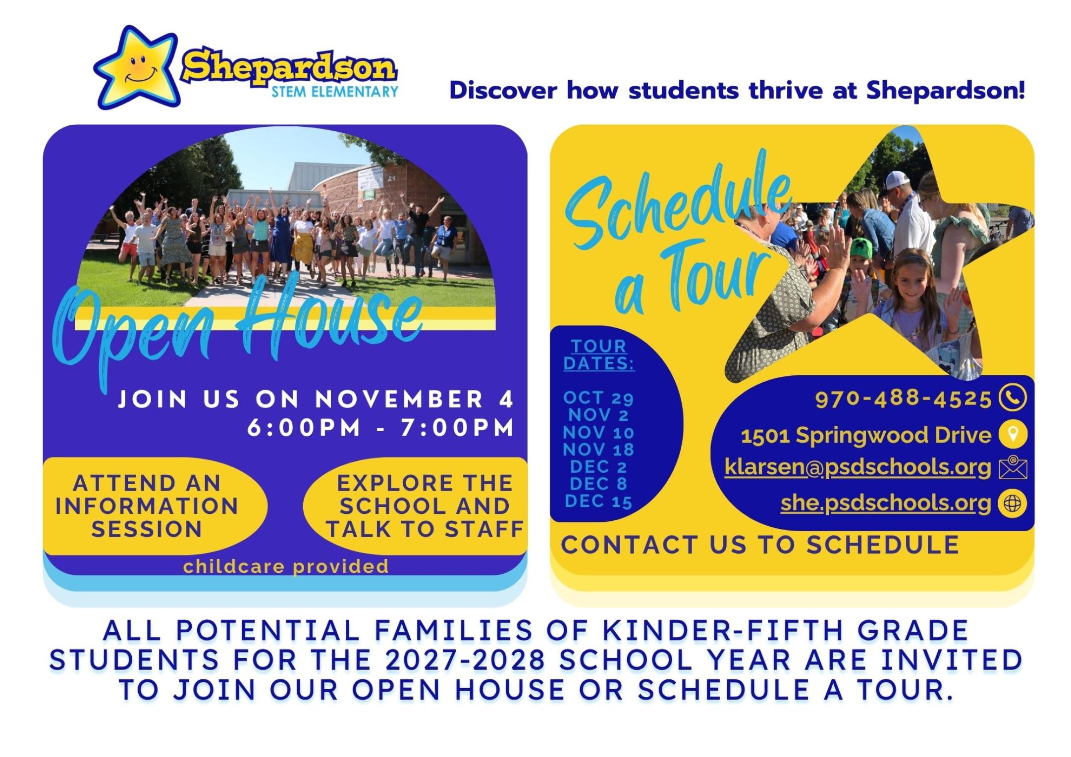 K-5 Open House